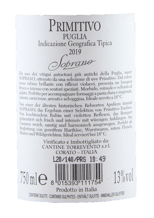 
                  
                    Primitivo "Soprano" Apulien (Puglia IGT), 2019
                  
                
