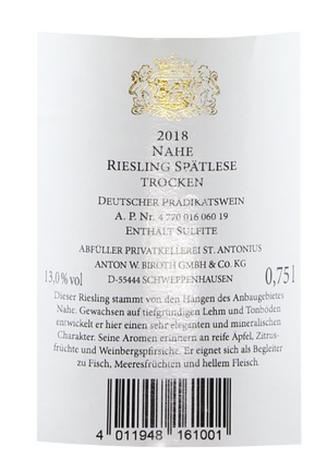 
                  
                    Riesling Spätlese / Nahe
                  
                