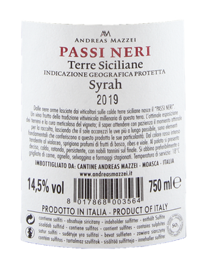 
                  
                    Syrah Terre Siciliane IGP Cantina Andreas Mazzei ´Passi Neri´
                  
                